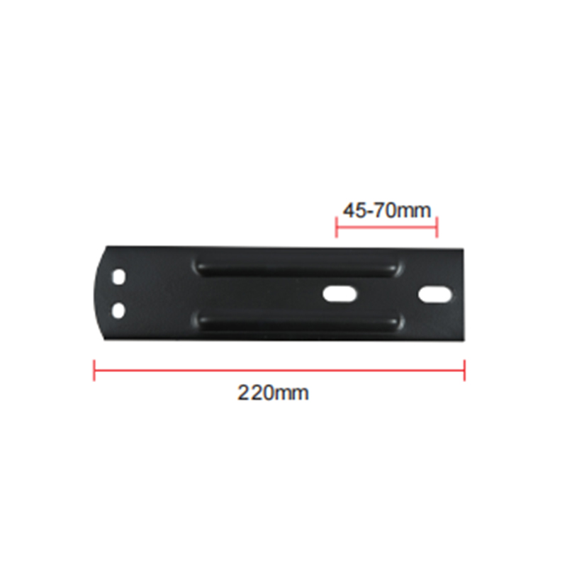 504.8g Base de placa de aço incorporada para instalação de corrimão, design de dois buracos A-05