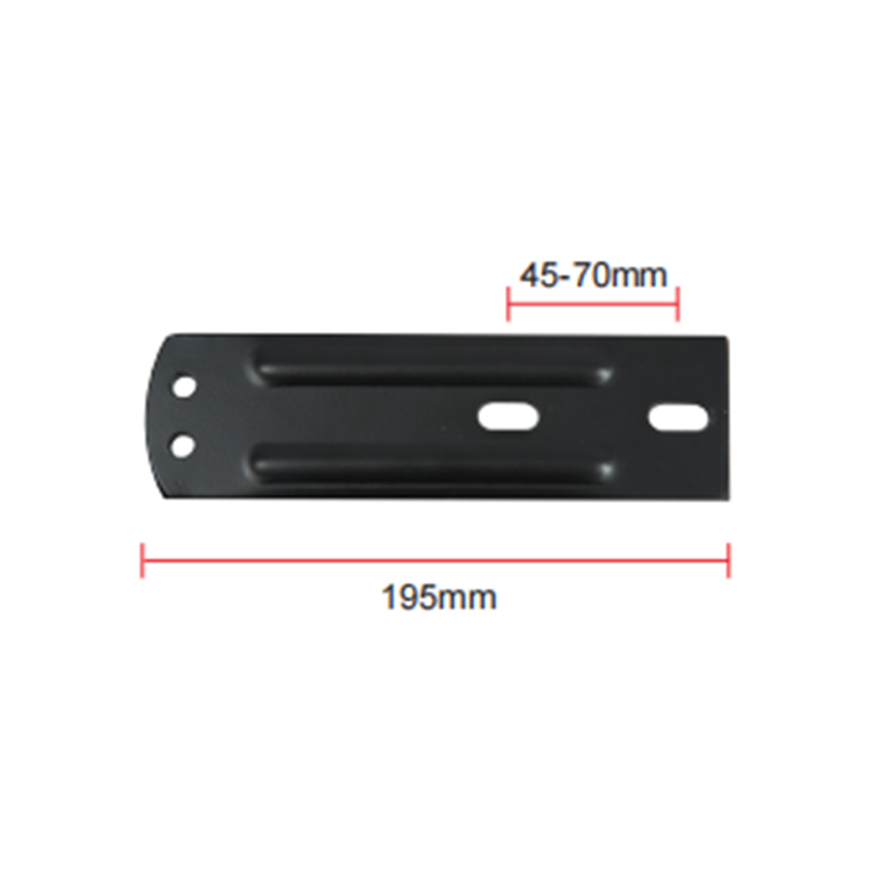 452.4g coluna de suporte de corrimão de orifício duplo com base de placa de aço incorporada A-06