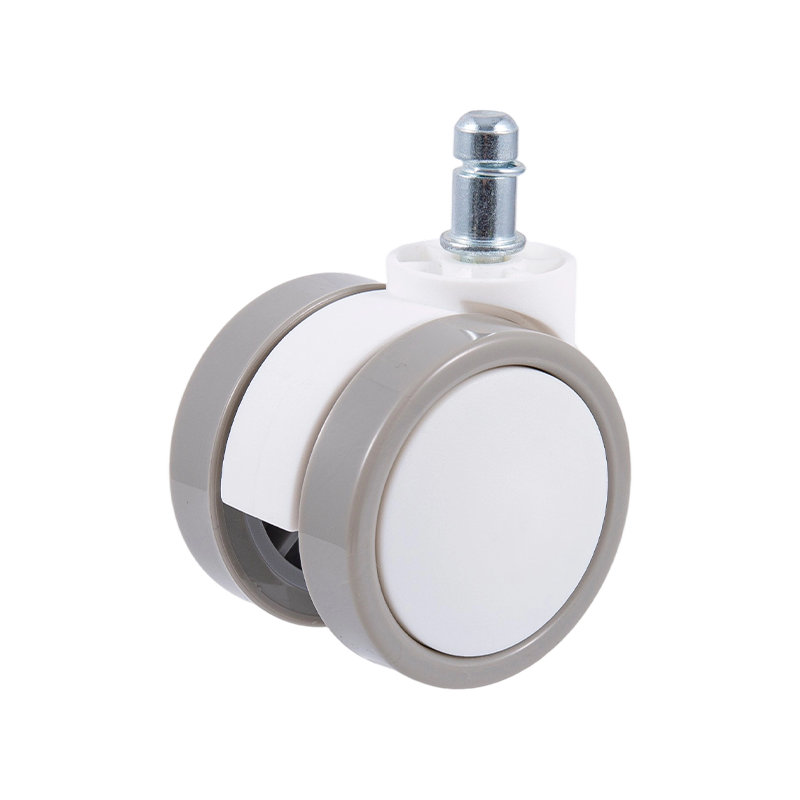 60/32 White and Grey Curved Racing Wheel Universal Caster Acessórios